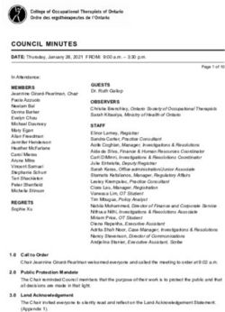 COUNCIL MINUTES - College of Occupational Therapists of ...