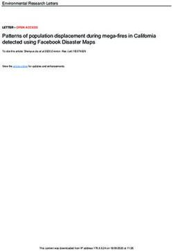 Patterns of population displacement during mega-fires in California detected using Facebook Disaster Maps - IOPscience