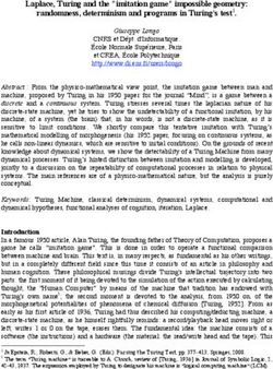 Laplace, Turing and the "imitation game" impossible geometry: randomness, determinism and programs in Turing's test1.