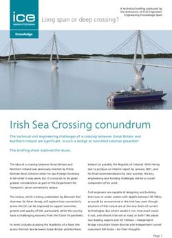 Irish Sea Crossing conundrum - Long span or deep crossing? - Institution of Civil Engineers
