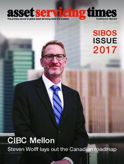 2017 SIBOS ISSUE - CIBC Mellon - Asset Servicing Times