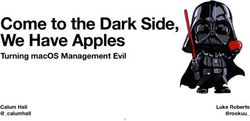 Come to the Dark Side, We Have Apples - Turning macOS Management Evil - Calum Hall @_calumhall - Black Hat