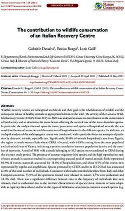 The contribution to wildlife conservation of an Italian Recovery Centre