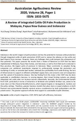 Australasian Agribusiness Review 2020, Volume 28, Paper 1 - ISSN: 1833-5675