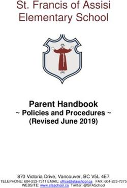 St. Francis of Assisi Elementary School - Parent Handbook - Saint Francis of Assisi School