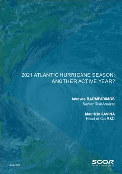 2021 ATLANTIC HURRICANE SEASON: ANOTHER ACTIVE YEAR? - Iakovos BARMPADIMOS Senior Risk Analyst