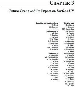 Future Ozone and Its Impact on Surface UV - NOAA Earth System Research Laboratories