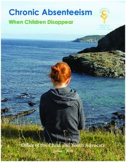 Chronic Absenteeism When Children Disappear - Office of the Child and Youth Advocate