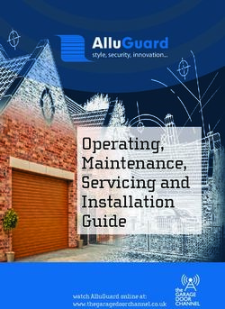 Operating, Maintenance, Servicing and Installation Guide - style, security, innovation...