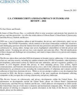 U.S. CYBERSECURITY AND DATA PRIVACY OUTLOOK AND REVIEW 2021 - Gibson Dunn