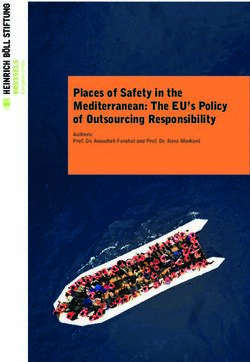 Places of Safety in the Mediterranean: The EU's Policy of Outsourcing Responsibility