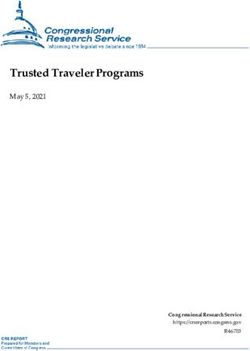 Trusted Traveler Programs - May 5, 2021 - Federation of American Scientists