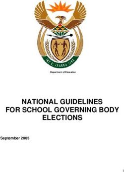 NATIONAL GUIDELINES FOR SCHOOL GOVERNING BODY ELECTIONS - September ...