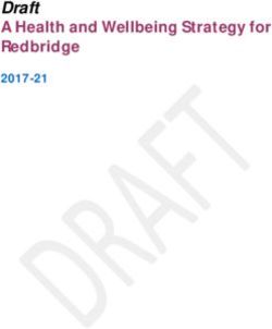 Draft A Health and Wellbeing Strategy for Redbridge 2017-21 - Redbridge Council