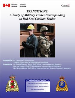 TRANSITIONS: A Study of Military Trades Corresponding to Red Seal Civilian Trades