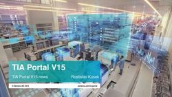 TIA Portal V15 TIA Portal V15 news Rostislav Kosek - Siemens AG