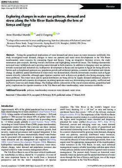 Exploring changes in water use patterns, demand and stress along the Nile River Basin through the lens of Kenya and Egypt