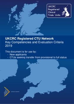 UKCRC Registered CTU Network Key Competencies and Evaluation Criteria 2019 - This document is for use by: New applicants - CTUs seeking transfer ...