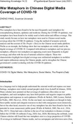 War Metaphors in Chinese Digital Media Coverage of COVID-19