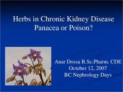Herbs in Chronic Kidney Disease Panacea or Poison? - Anar Dossa B.Sc.Pharm. CDE October 12, 2007 BC Nephrology Days
