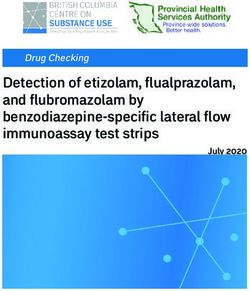 Detection of etizolam, flualprazolam, and flubromazolam by benzodiazepine-specific lateral flow immunoassay test strips - Drug Checking - BCCSU