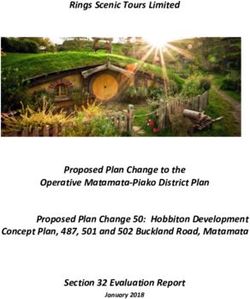 Rings Scenic Tours Limited - Proposed Plan Change to the Operative Matamata-Piako District Plan Proposed Plan Change 50: Hobbiton Development ...