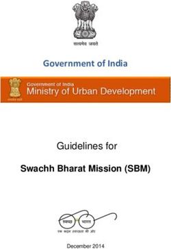 Government of India Guidelines for - Swachh Bharat Mission (SBM)