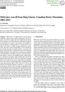 Meltwater run-off from Haig Glacier, Canadian Rocky Mountains, 2002-2013