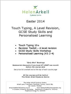 Easter 2014 Touch Typing, A Level Revision, GCSE Study Skills and Personalised Learning