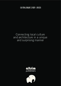 CATALOGUE 2021-2023 Connecting local culture and architecture in a unique and surprising manner