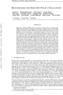 BENCHMARKS FOR DEEP OFF-POLICY EVALUATION - arXiv