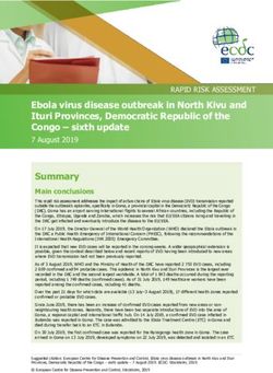 Ebola virus disease outbreak in North Kivu and Ituri Provinces, Democratic Republic of the Congo - sixth update - ReliefWeb