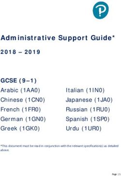 Administrative Support Guide* 2018 - 2019 GCSE (9-1) - Pearson qualifications