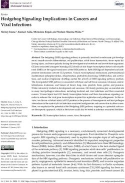 Hedgehog Signaling: Implications in Cancers and Viral Infections - MDPI
