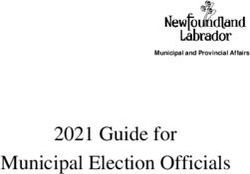 2021 Guide for Municipal Election Officials - Government of ...