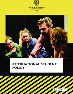 INTERNATIONAL STUDENT POLICY - bucks.ac.uk - Buckinghamshire New ...