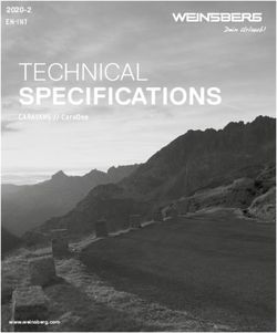 TECHNICAL SPECIFICATIONS - 2020-2 EN-INT - Weinsberg