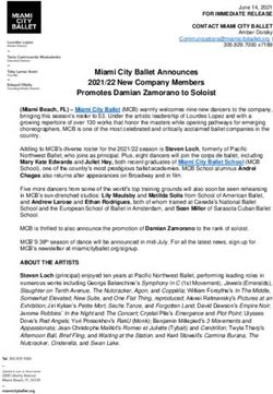 Miami City Ballet Announces 2021/22 New Company Members Promotes Damian Zamorano to Soloist