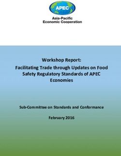 Workshop Report: Facilitating Trade through Updates on Food Safety Regulatory Standards of APEC Economies Facilitating Trade through Updates on ...