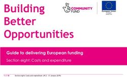 Building Better Opportunities - Guide to delivering European funding Section eight: Costs and expenditure - The National Lottery ...