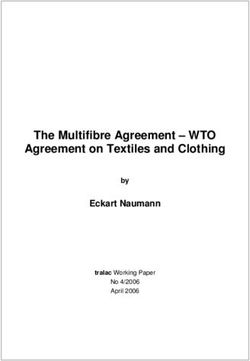 The Multifibre Agreement - WTO Agreement on Textiles and Clothing - Eckart Naumann