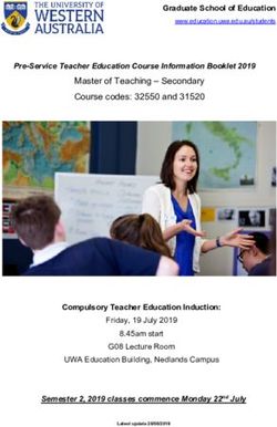 Master of Teaching - Secondary Course codes: 32550 and 31520 - Current Students