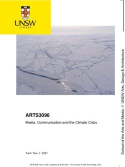 ARTS3096 Media, Communication and the Climate Crisis - Term Two // 2021