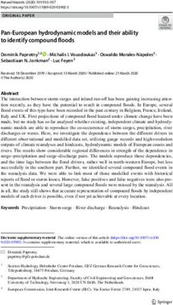 Pan European hydrodynamic models and their ability to identify compound floods - GFZpublic