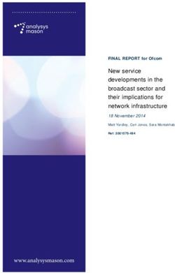 New service developments in the broadcast sector and their implications for network infrastructure - Ofcom