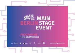 PROGRAMME 12- 13 NOVEMBER 2020 - Learn more: digieduhack.com - Hochschulforum Digitalisierung