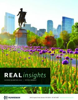 REAL insights SECOND QUARTER 2021 // OFFICE MARKET - Downtown Boston