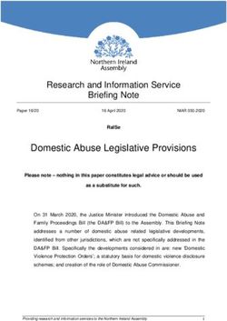 Domestic Abuse Legislative Provisions - Research and Information Service Briefing Note - The Northern Ireland ...