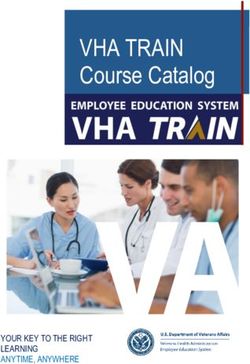 VHA TRAIN Course Catalog - YOUR KEY TO THE RIGHT LEARNING ANYTIME, ANYWHERE - Veterans Affairs