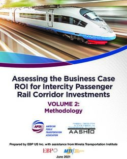 Assessing the Business Case ROI for Intercity Passenger Rail Corridor Investments - VOLUME 2: Methodology